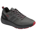 Charcoal-Black-Deep Red - Front - Gola Mens Thunder Trainers