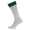 White-Green - Front - Apto Childrens-Kids Contrast Football Socks