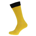 Yellow-Black - Front - Apto Childrens-Kids Contrast Football Socks