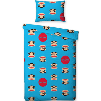 Blue - Front - Childrens-Kids Paul Frank Spots Single Duvet Cover Bedding Set