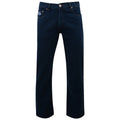 Indigo - Front - Kam Jeanswear Mens Basic 5 Pocket Jeans