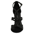 Black - Lifestyle - Anne Michelle Womens-Ladies Faux Snake Skin High Heels