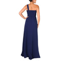 Blue - Side - Krisp Womens-Ladies One Shoulder Evening Maxi Dress