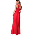 Red - Back - Krisp Womens-Ladies One Shoulder Evening Maxi Dress
