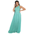 Turquoise - Front - Krisp Womens-Ladies One Shoulder Evening Maxi Dress