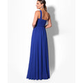 Royal Blue - Back - Krisp Womens-Ladies One Shoulder Evening Maxi Dress