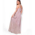 Taupe - Side - Krisp Womens-Ladies One Shoulder Evening Maxi Dress