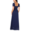 Blue - Side - Krisp Womens-Ladies Multiway Neckline Occasion Maxi Dress