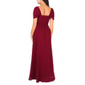 Wine - Side - Krisp Womens-Ladies Multiway Neckline Occasion Maxi Dress