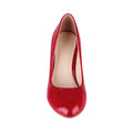 Red - Pack Shot - Krisp Womens-Ladies Patent Kitten Heel Court Shoes