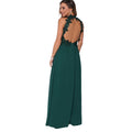 Green - Side - Krisp Womens-Ladies Lace Halterneck Maxi Dress