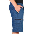Blue - Back - Krisp Mens Classic Denim Shorts