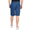 Blue - Side - Krisp Mens Classic Denim Shorts