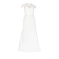 Ivory - Pack Shot - Little Mistress Womens-Ladies Lace High Neck Bridal Dress