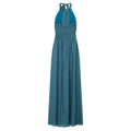 Petrol - Back - Little Mistress Womens-Ladies Petrol Keyhole Maxi Dress