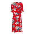 Red - Front - Girls On Film Womens-Ladies Frill Wrap Midi Dress