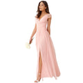 Pink - Back - Little Mistress Womens-Ladies Gathered Pearl Tulle Maxi Dress