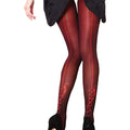 Red - Front - Couture Womens-Ladies Vixen Brigitte Opaque Backseam Tights (1 Pair)