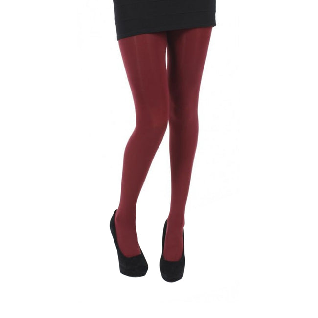 Red - Front - Silky Womens-Ladies Opaque Luxury Soft 80 Denier Tights (1 Pair)