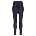 Black - Back - Silky Womens-Ladies Shimmer Look Fashion Leggings (1 Pair)
