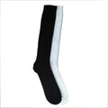 Black - Side - Silky Mens Dance Long Socks (1 Pair)