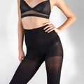 Black - Front - Couture Womens-Ladies Shapewear Tights