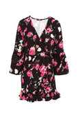Black - Front - Girls On Film Womens-Ladies Harlem Wrap Dress