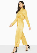 Liquid Gold - Pack Shot - Girls On Film Womens-Ladies Satin Utility Jumpsuit