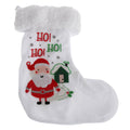 White-Green - Front - Nursey Time Baby Boys-Girls Christmas Stocking