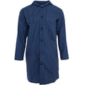 Dark Blue - Front - Harvey James Mens Woven Nightshirt