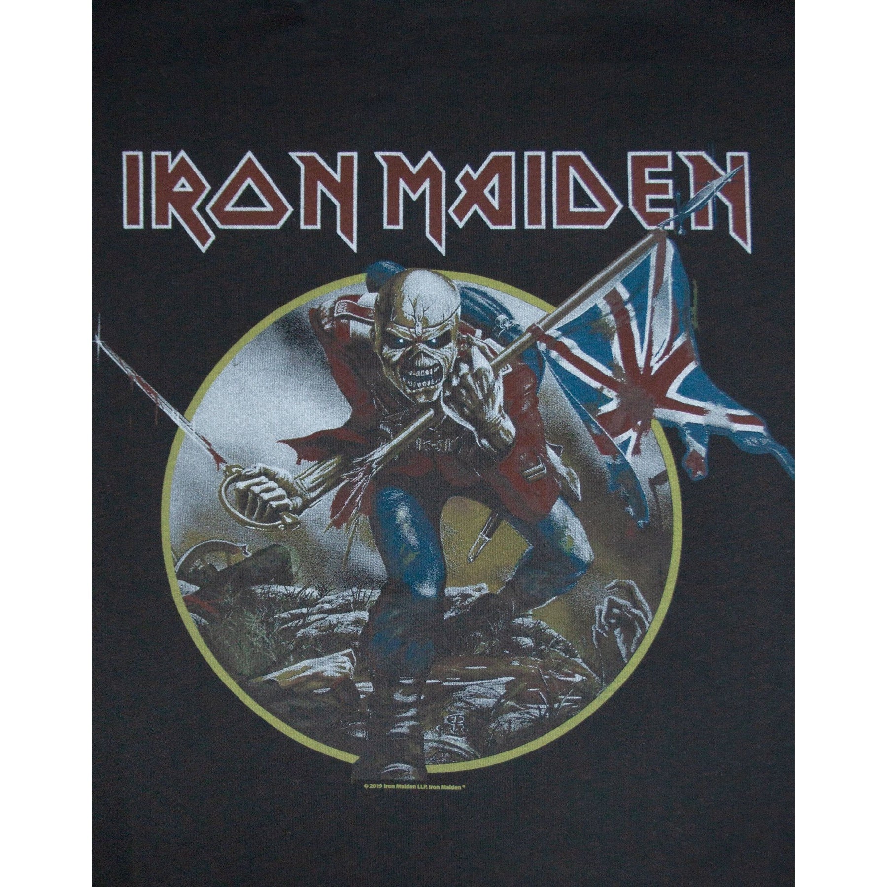 Black - Lifestyle - Amplified Womens-Ladies Iron Maiden Trooper Sleeveless T-Shirt