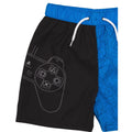 Blue-Black - Side - Playstation Boys Swim Shorts