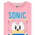 Pink-Grey - Lifestyle - Sonic The Hedgehog Girls Pyjama Set