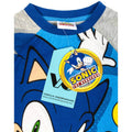 Grey-Blue - Pack Shot - Sonic The Hedgehog Childrens-Kids Spikes 3D Pyjama Set