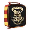 Black-Brick Red-Yellow - Back - Harry Potter Childrens-Kids Hogwarts Crest Lunch Bag