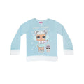 Light Blue - Side - LOL Surprise Girls Snow Angel Faux Fur Long Pyjama Set