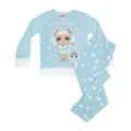 Light Blue - Front - LOL Surprise Girls Snow Angel Faux Fur Long Pyjama Set