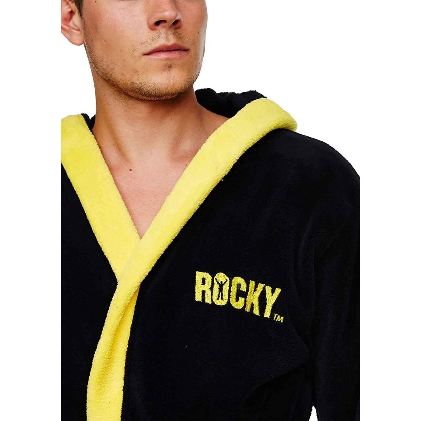Black-Yellow - Lifestyle - Rocky Mens Balboa Robe