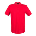 Classic Red - Front - Henbury Mens Modern Fit Cotton Pique Polo Shirt