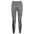 Grey Melange-Black - Front - Gamegear Womens-Ladies Contrast Leggings