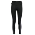 Black-Grey Melange - Front - Gamegear Womens-Ladies Contrast Leggings