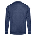 Denim Blue Melange - Back - Tee Jays Mens Vintage Lightweight Raglan Sweatshirt