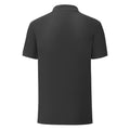 Black - Back - Fruit Of The Loom Mens Iconic Pique Polo Shirt