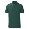 Forest Green - Front - Fruit Of The Loom Mens Iconic Pique Polo Shirt