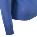 Tahiti Blue - Close up - Glenmuir Womens-Ladies Zip Neck Sweater