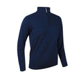 Navy - Front - Glenmuir Womens-Ladies Zip Neck Sweater