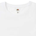White - Close up - Fruit of the Loom Mens Iconic 165 Classic T-Shirt