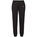Black - Front - Fruit of the Loom Mens Small Logo Vintage Jogging Bottoms