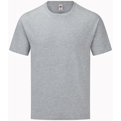 Heather Grey - Front - Fruit of the Loom Mens Iconic 165 Classic Heather T-Shirt