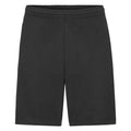 Black - Lifestyle - Fruit of the Loom Mens Vintage Small Logo Lightweight Sweat Shorts